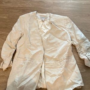 H&M blazer with scrunched sleeves